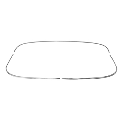 55-57 Chevrolet 2 Dr. Hardtop Rear Window Molding Set, Upper & Lower