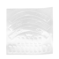 55 Chevrolet Passenger Car, Hub Cap Decals, 1 Hub Cap, White