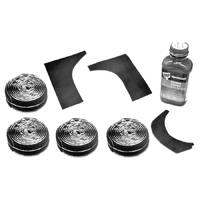 55-57 Chevrolet 2-Dr. Hardtop Upper Rear 1/4 Window Roof Rail Relining Kit,