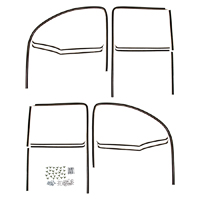 55-57 Chevrolet 150/210 2-Dr. Sedan Window Felt & Channel Kit