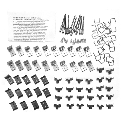 **CALL**55-57 Chevrolet Bel-Air 2-Dr. Sedan Window Felt & Channel Hardware Kit