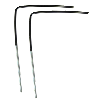 55-57 Chevrolet 4-Dr. Sedan Rear Door Glass Run Channel, Pair