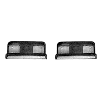 55-57 Chevrolet 2-Door Hardtop Door Flipper Nylon Bumpers & Stops, Pair