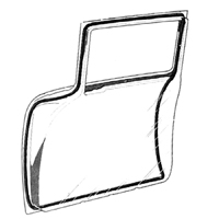 55-64 Chevrolet Sedan, Wagon & Sedan Delivery Door Weatherstrip, Pair
