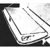 55-57 Chevrolet Regular Wagon - Tailgate Weatherstrip, Upper