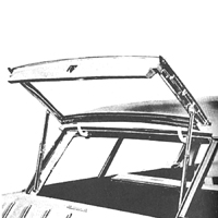 55-57 Chevrolet Nomad Liftgate To Body Vertical Seal