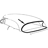 55 Chevrolet 150 Sedan Rear Window Seal