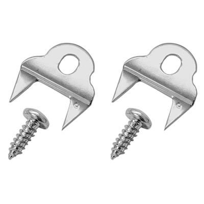 55-57 Chevrolet Forked Style Weatherstrip Retaining Clips, Pair