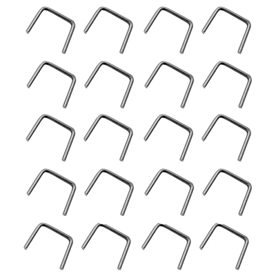 55-57 Chevrolet Full Size Window Felt Channel Staples, Stainless Steel, 20 Pieces