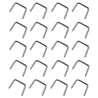 55-57 Chevrolet Full Size Window Felt Channel Staples, Stainless Steel, 20 Pieces