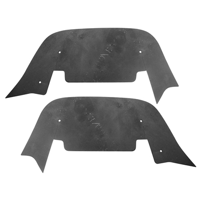 55 Chevrolet Full Size A-Arm Splash Shields, Pair