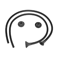 55 Chevrolet Full Size Windshield Gutter To Cowl Panel Seal & Hose Kit, Pair