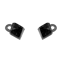 55-57 Chevrolet 4-Door Hardtop Upper Window Stops, Pair