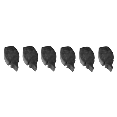 55 Chevrolet Full Size Hood Side Bumper Kit, 6-Piece Set