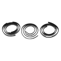 55-57 Chevrolet Convertible Top Header Tack Strips Set, Top & Bottom