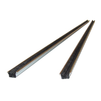 55-62 Chevrolet Full Size Door Window Division Bar w/Felt Channel, Pair
