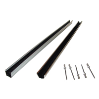 55-57 Chevrolet Full Size Division Bar w/Felt Channel, Pair