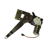 55-57 Chevrolet 2-Door Hardtop LH Quarter Window Regulator, For Power Windows