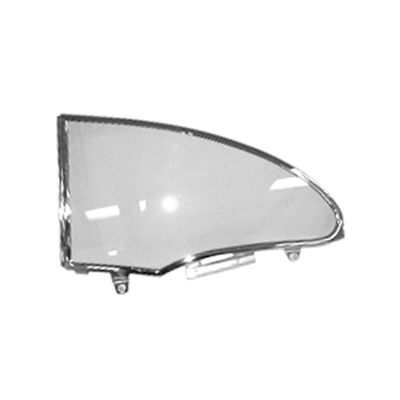 55-57 Chevrolet 2-Door Hardtop Quarter Window Glass Assembly, Clear,  RH