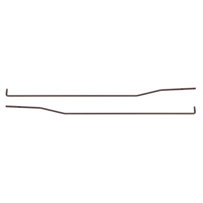 55-57 Chevrolet 2-Door Sedan Door Lock Rods With Clips, Pair