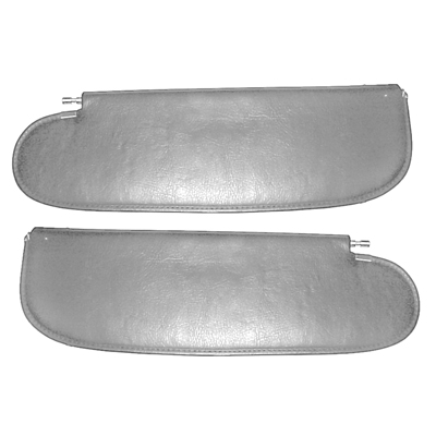 55-57 Chevrolet Hardtop Black Vinyl Covered Sunvisors, Pair