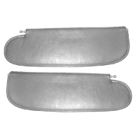 55-57 Chevrolet Hardtop Black Vinyl Covered Sunvisors, Pair