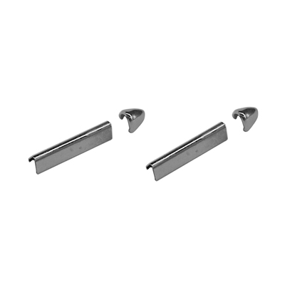 55-57 Chevrolet Stainless Steel Sunvisor Trim, Set