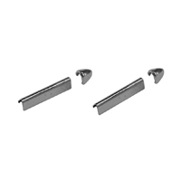 55-57 Chevrolet Stainless Steel Sunvisor Trim, Set