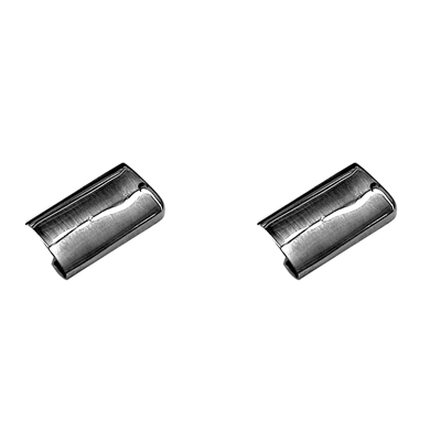 55-57 Chevrolet Exterior Windshield Visor Hardware, Outside Clips, Pair