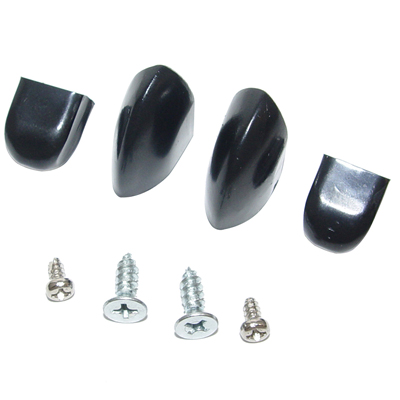 55-56 Chevrolet Full Size - Deluxe Heater Control Knobs, Black, Set