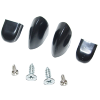 55-56 Chevrolet Full Size - Deluxe Heater Control Knobs, Black, Set