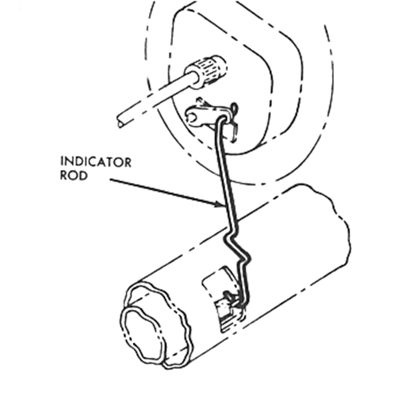 55-56 Chevrolet Full Size Auto Trans. - Powerglide Shift Indicator Rod