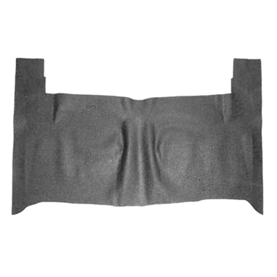 55-57 Chevrolet Passenger Car Rubber Floor Mat, Black, Rear