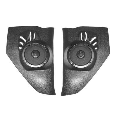 55-56 Chevrolet Car - Kick Panel, Molded ABS Plastic with Speakers, Pair