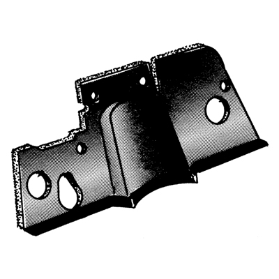 55 Chevrolet Full-Size Car - Firewall Pad, Flat Cardboard w/Jute Padding & Clips