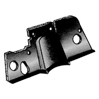 55 Chevrolet Full-Size Car - Firewall Pad, Flat Cardboard w/Jute Padding & Clips