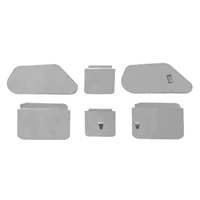 55-57 Chevrolet 2-Door Hardtop Door & Side Window Access Hole Covers, 6 Pieces Set