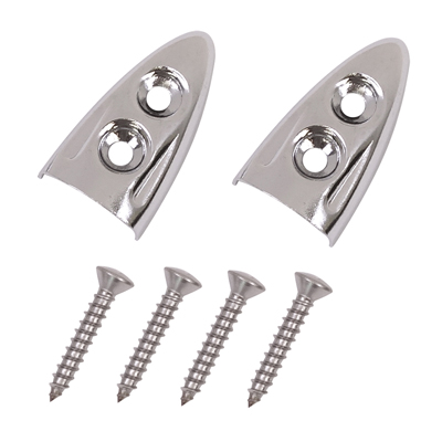 55-57 Chevrolet Full-Size - B-Pillar Pull Strap Bezels, Pair, Chrome