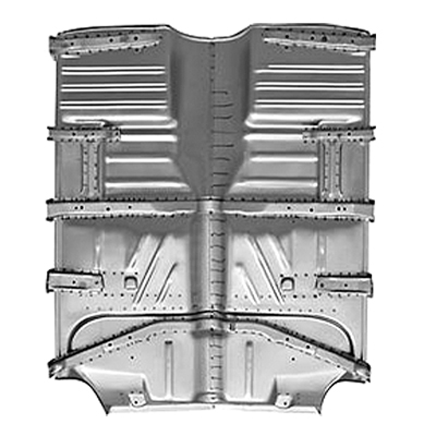 55-57 Chevrolet 2-Door Hardtop - Full Floor Pan with Braces, US Made