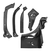 55-56 Chevrolet Full Size 2-Door Hardtop & Nomad - A-Pillar & Upper Cowl Repair Kit, LH