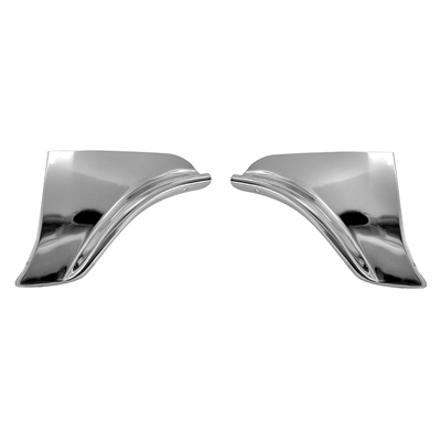 55 Chevrolet Passenger Car Rear Fender Skuff Guards, Pair
