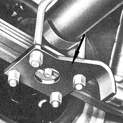 55-57 Chevrolet Rear Shock Mount Plate, LH