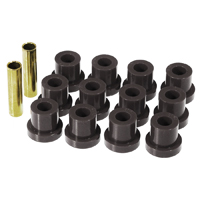 55 Chevrolet Urethane Leaf Spring Eye & Shackle Bushing Set, 12 Pieces with 2 Metal Sleeves