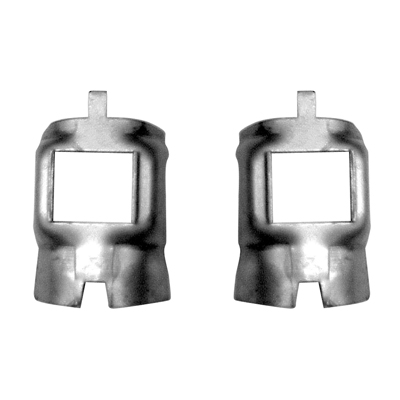 55-57 Chevrolet Passenger Car Rear Axle Bumper Retainers, Set