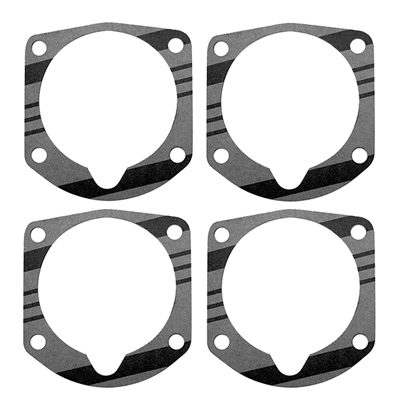 55-57 Chevrolet Passenger Car Rear Axle Brake Drum to Axle Gaskets, 4 Pieces Set