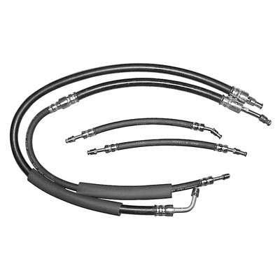 55-57 Chevrolet Car - Stock Power Steering Hoses, 4 Pieces Kit