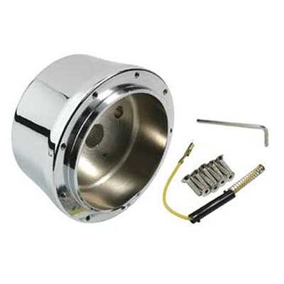 Chevrolet Car Billet Machined Steering Wheel Mounting Hub, Chrome Plated