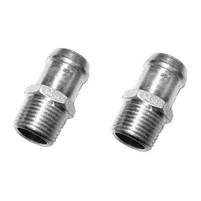 65-72 Chevrolet Car Hex Head Water Pump Bypass Fittings, Pair