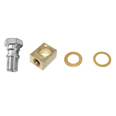 55-57 Chevrolet Full Size - Master Cylinder Brake Fitting & Bolt Kit