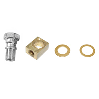 58 Chevrolet Car Master Cylinder Junction Block, Bolt, Washer, Kit